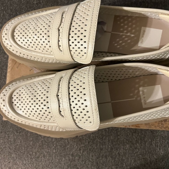 Dolce Vita Shoes - Dolce Vita Cream Perforated Penny Loafers